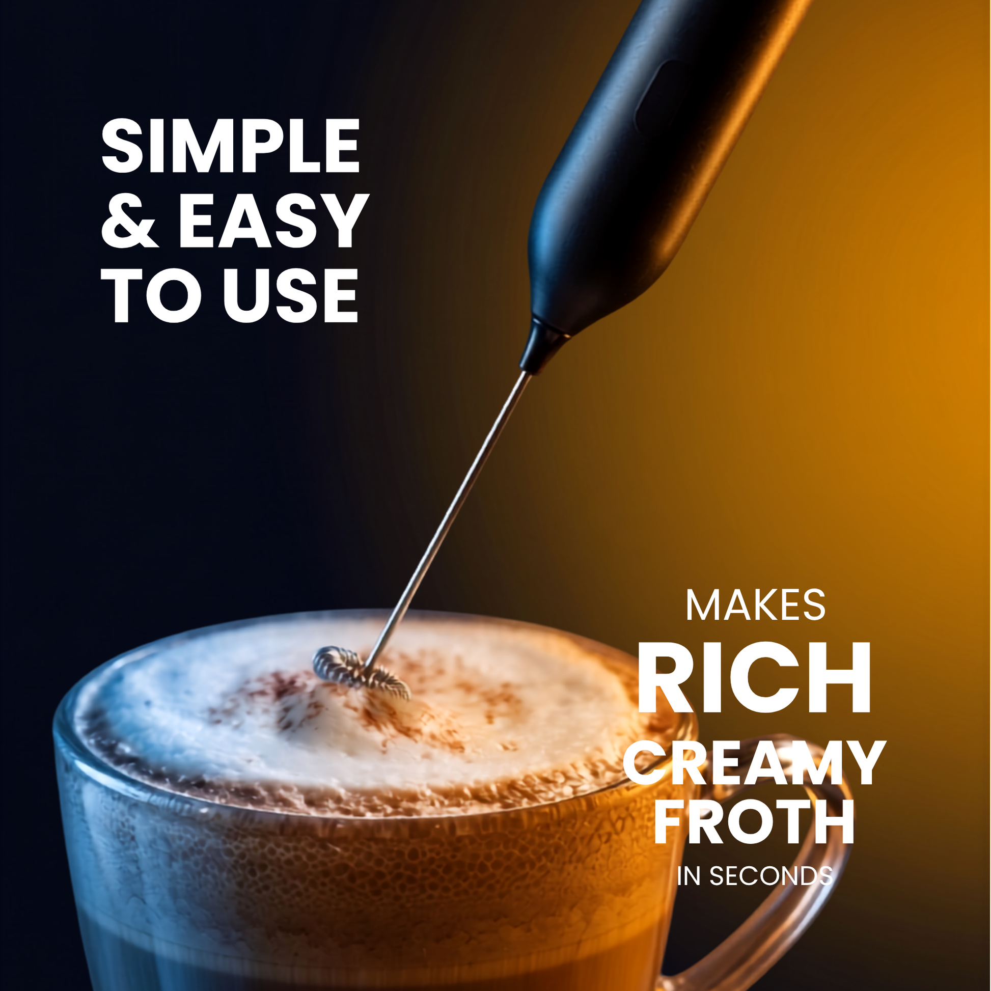 CLITON Handheld Electric Milk Frother