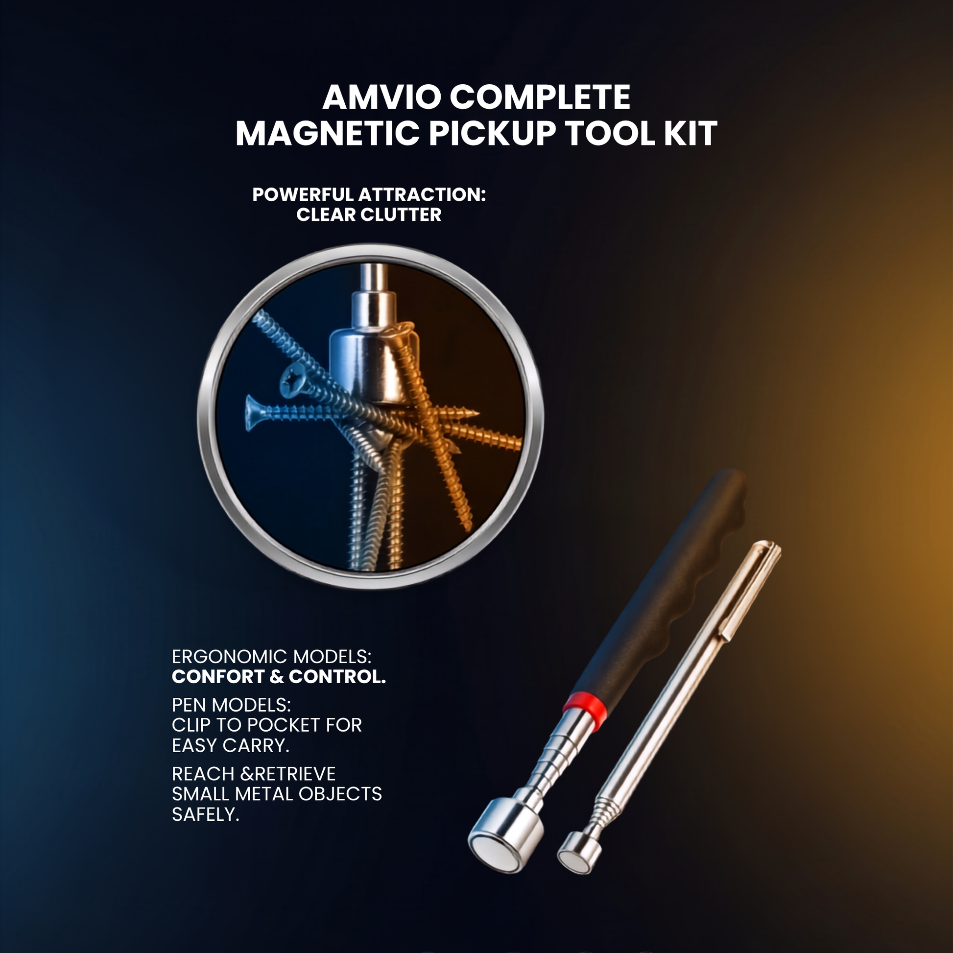 Telescopic Magnetic Pickup Tool