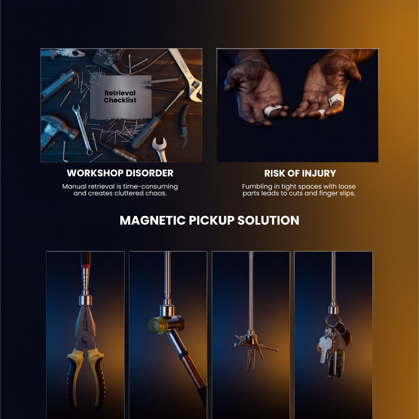 Telescopic Magnetic Pickup Tool