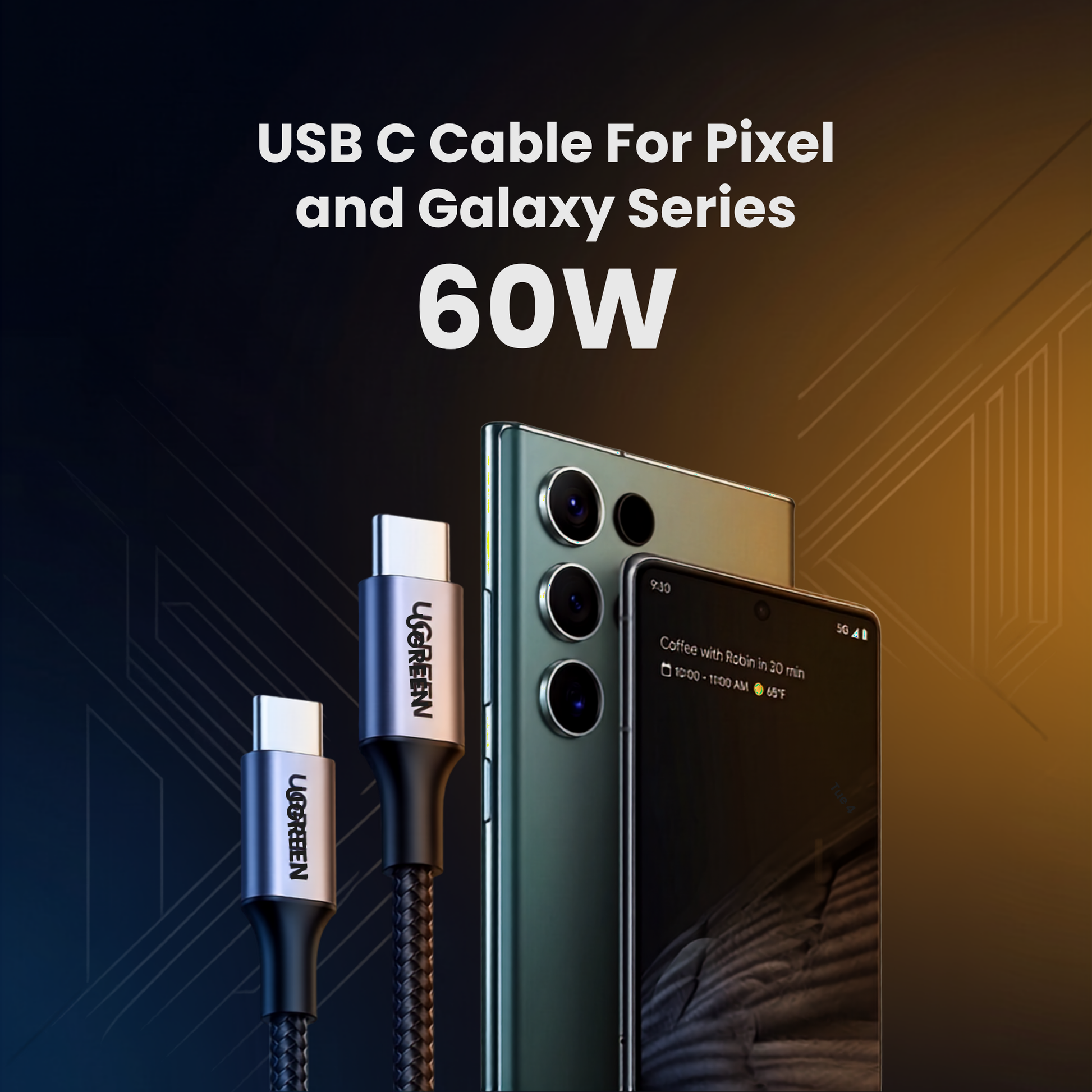 UGREEN USB C to USB C Cable 60W