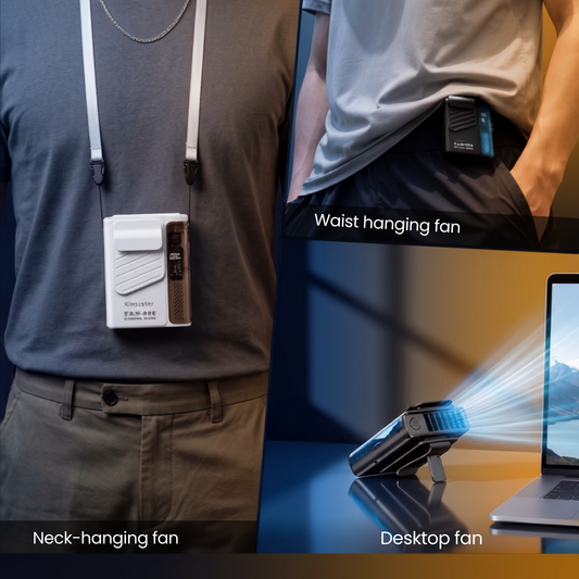 Kinscoter Portable Waist Hanging Fan 4000mAh